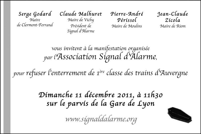 Signal d'Alarme à la gare de Lyon le 11-12-2011