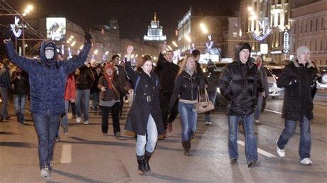 Des opposants au président ont manifesté mardi soir à Moscou.