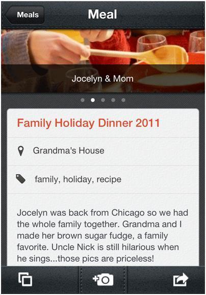 Evernote Food sur iPhone, se souvenir de vos expériences culinaires...