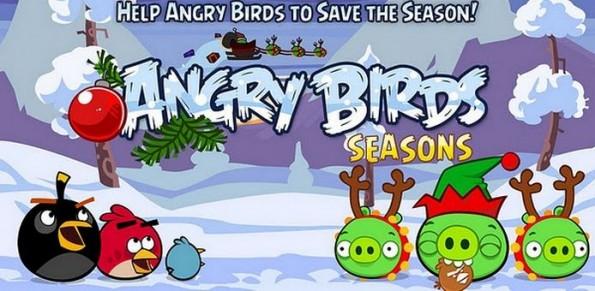 angry birds 595x291 1 Angry Birds Season : 25 niveaux spécial Noël