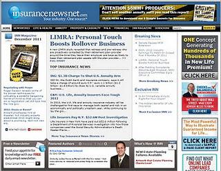 capture d'écran du site insurance newsnet