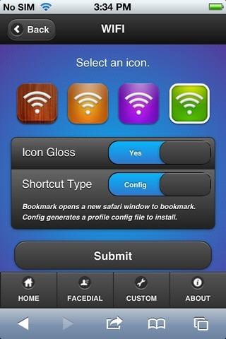 iShortcuts Icon Page
