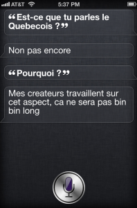 Apple travaille sur l’adaptation de Siri en québécois
