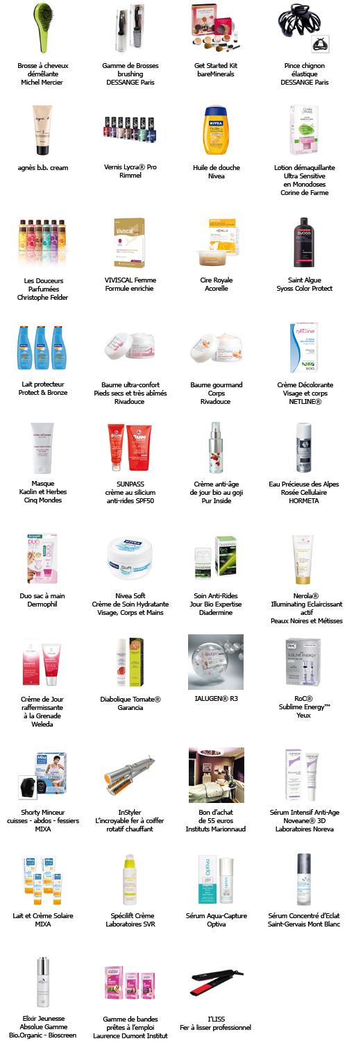 1000 euros de cadeaux offerts par les Victoires de la Beauté