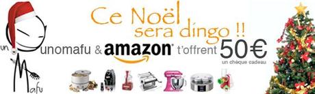 50€ pour noel amazon, bon cadeau, unomafu