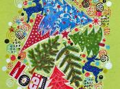 Carte étiquette Noël collage