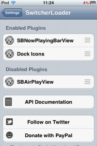 SwitcherLoader , nouveau tweak cydia de Frozen Sun pour personnaliser vos icônes.