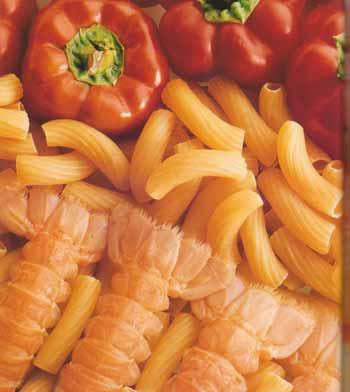 Langoustines aux stortini, poivron rouge et sarriette
