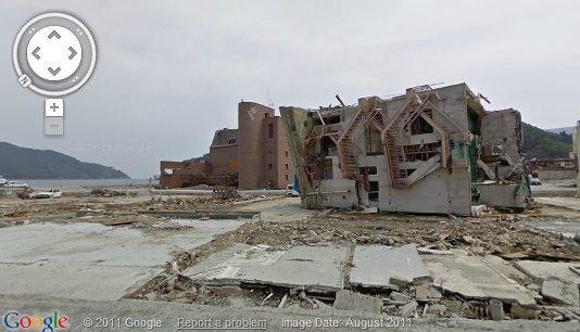 googleearth japan Google Street View dans zones touchées par le tsunami au Japon