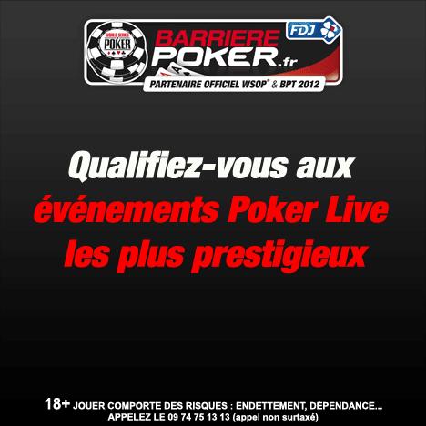 25 euros offerts sur Barriere FDJ poker