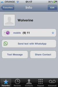 Appfront , nouveau tweak cydia, Contacts Skype,Viber et Whatsapp dans l’appli native Téléphone