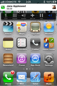 CallBar , mise à jour du tweak cydia en version 1.0-5 par Elias Limneos