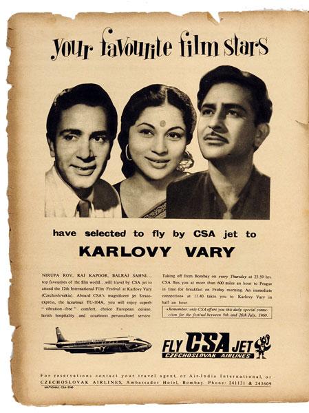 Filmfare vintage : Balraj, Nirupa et Raj