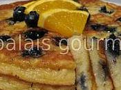 Pancakes babeurre, bleuets l'orange