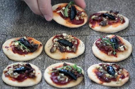 Mini pizzas végétales