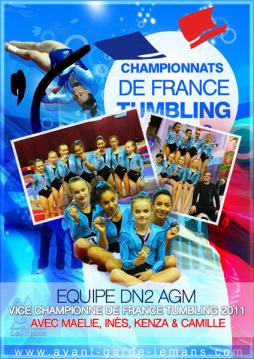 L’AGM Vice Champion de France de Tumbling par Equipe DN2 !