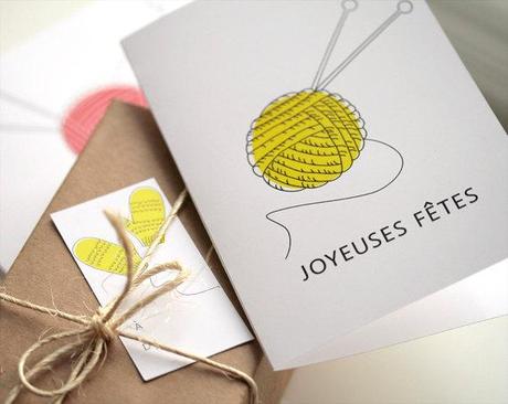 Des cartes de voeux de Noël à imprimer à la maison:  la-fabrique-à-bricole
