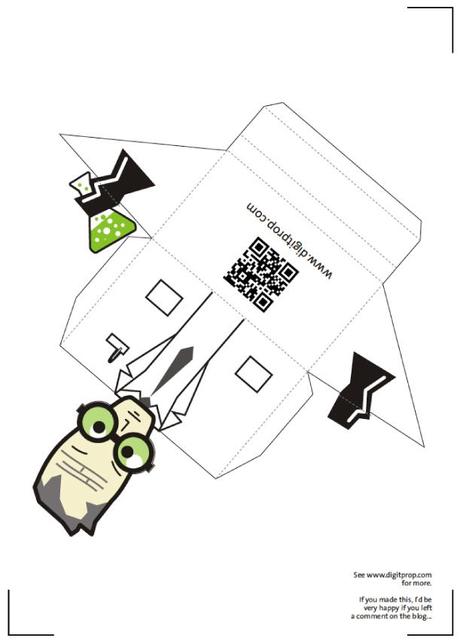 Porte-cartes de visite en papercraft (x 2)