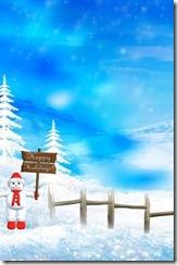 7 christmaswith snowman mp Fonds décran de Noël pour votre iPhone