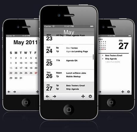 Agenda Calendar sur iPhone, la version la plus ambitieuse depuis le lancement de la version iPad...