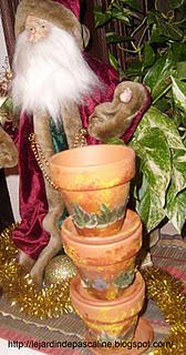 Pot de fleurs décorés