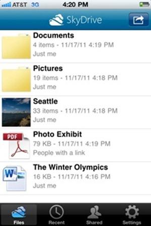 2112.SkyDrive Folder iPhone thumb 63D04D64 Microsoft SkyDrive dévoile une version iPhone