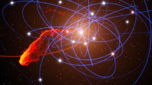 Nuage de gaz approchant du trou noir au centre de notre galaxie
