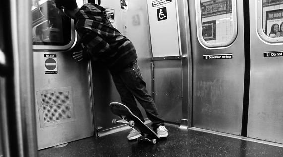 Subway Skating in NYC !
