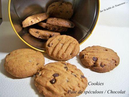 Cookies pâte de spéculoos chocolat 1