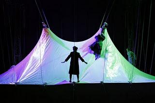 Géométrie de caoutchouc fut le premier spectacle du nouveau Pôle des arts du cirque d'Antony (92)