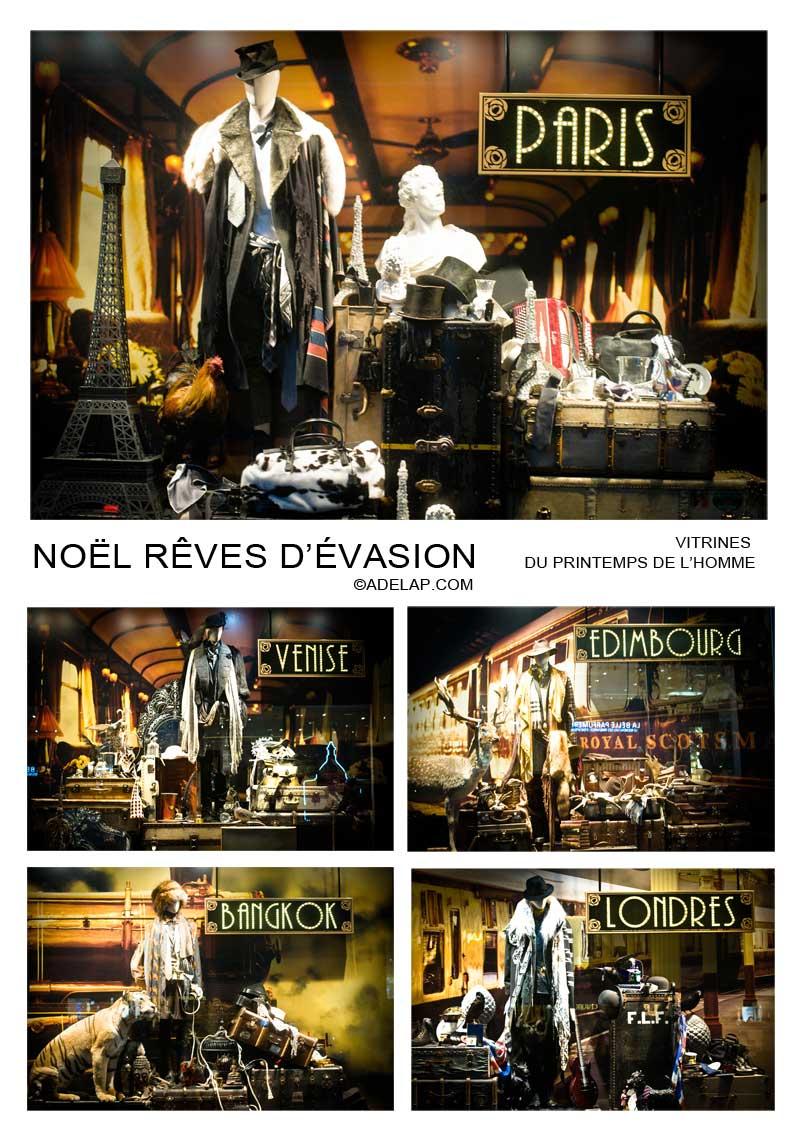 Mode :: Les vitrines du Printemps de l'homme en mode classe internationale