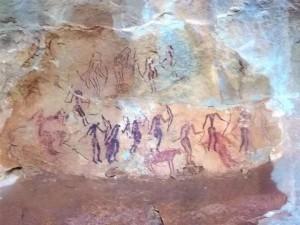 peintures rupestres djebel Oueslat