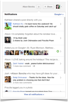 notifications Google+ : plusieurs nouveautés