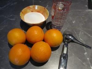 ingrédients oranges confites