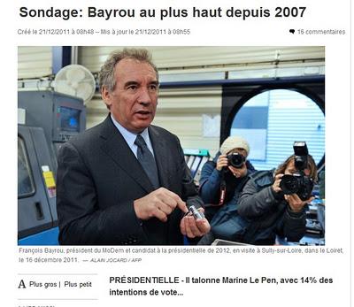 Les sondages, c'est un instantané T à un moment M...