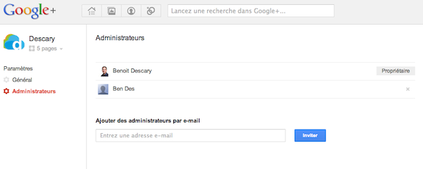 google plus admin 1 Google+ : une interface de gestion pour les Pages