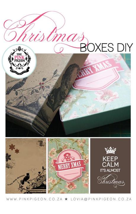www.pinkpigeon.co .za  Christmas Boxes {Free Printables}
