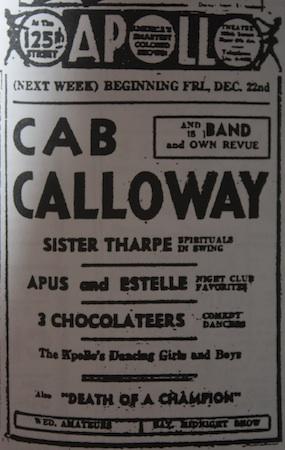 22 décembre 1939 : Cab Calloway pour une semaine à l'Apollo de Harlem