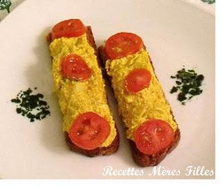 La recette Crabe : Toastinettes au crabe