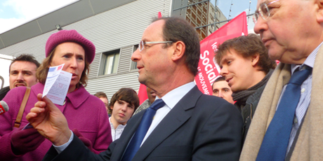 Déplacement de François Hollande à Mantes-la-Jolie