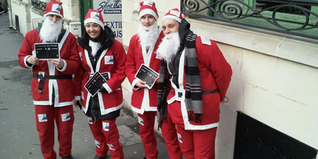 Les Jeunes Socialistes du Pas-de-Calais distribuent leurs cadeaux à Sarkozy dans les rues d’Arras