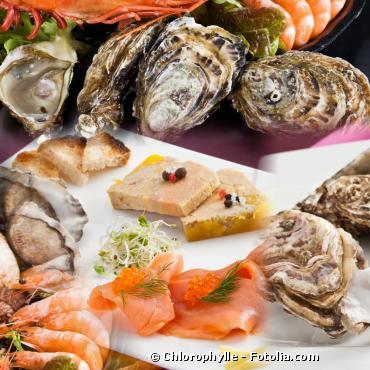 Du saumon et des huitres bio, mais pas encore de foie gras...