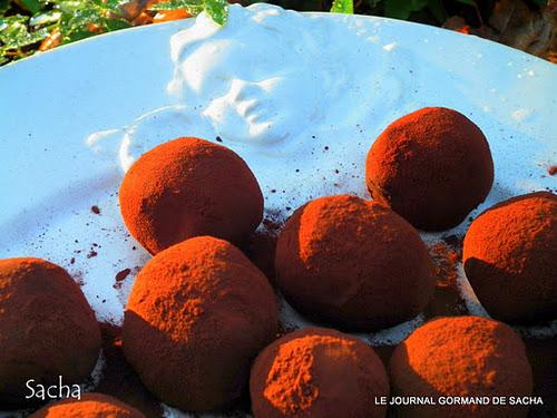 Truffes au chocolat caramel et Tonka