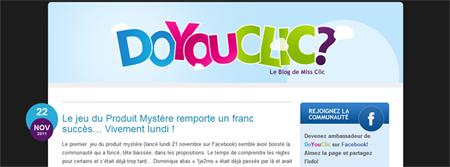 Enchères au centime sur DoYouClic: le produit mystère