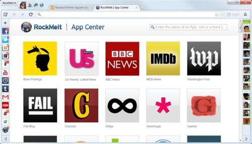 RockMelt Beta 5 : App Center, Omnibox sociale et d’autres améliorations…