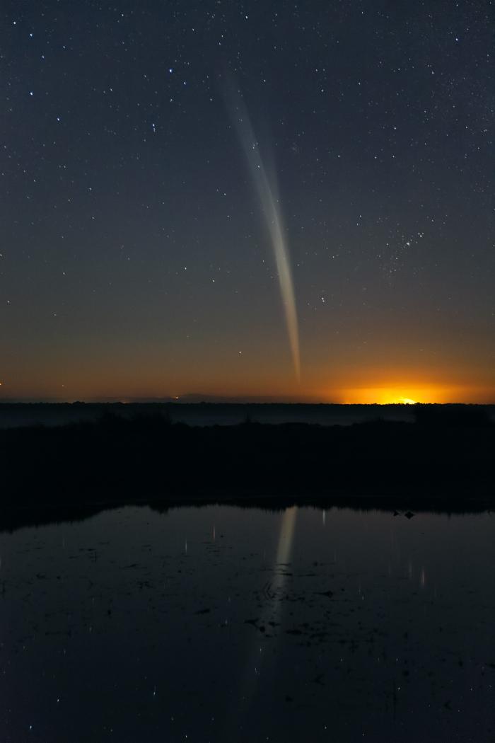 Comète Lovejoy photographiée à l'aube par Colin Legg