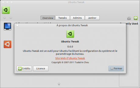 Ubuntu Tweak 001 560x353 Ubuntu Tweak 0.6.0.1 final pour Ubuntu 11.10 Oneiric
