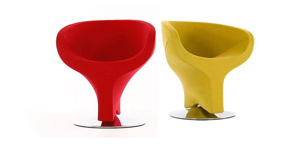 fauteuil rouge glassy