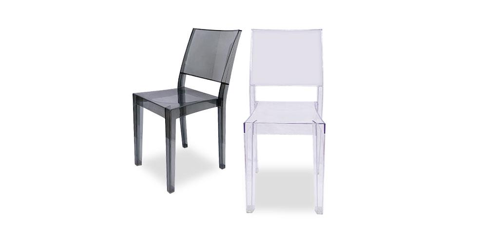 chaise transparente elegance