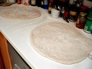 abaisses de pâte à pain